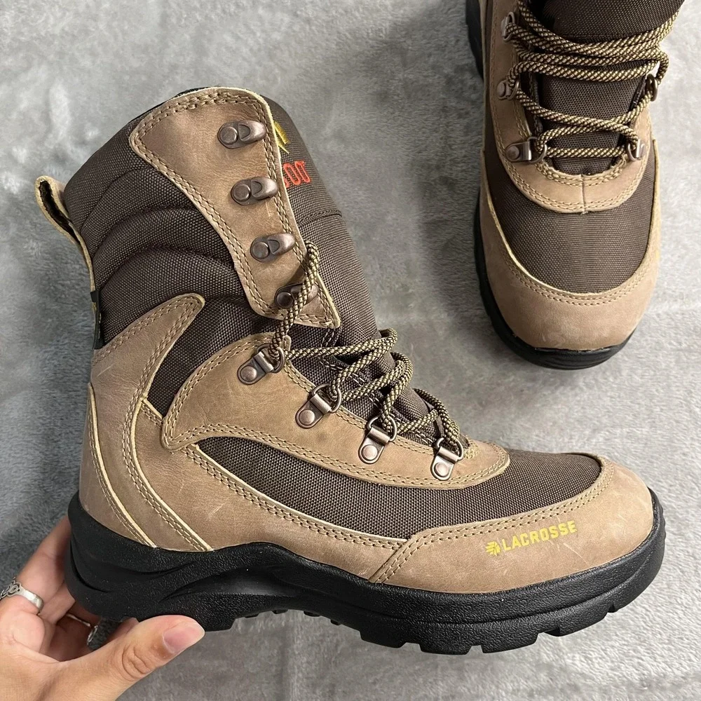 LaCrosse Boots Womens Size 8.5 Brown Clear Shot 800G Waterproof Insulated Snow